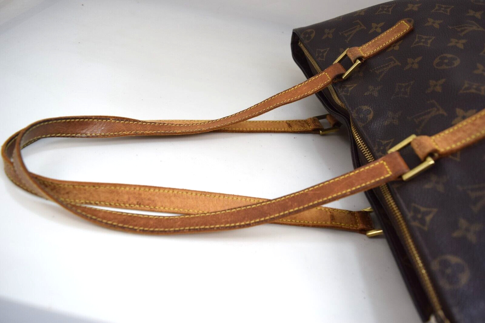 Auth Louis Vuitton Cabas Mezzo Tote Bag Monogram Canvas M51151 LV 51101
