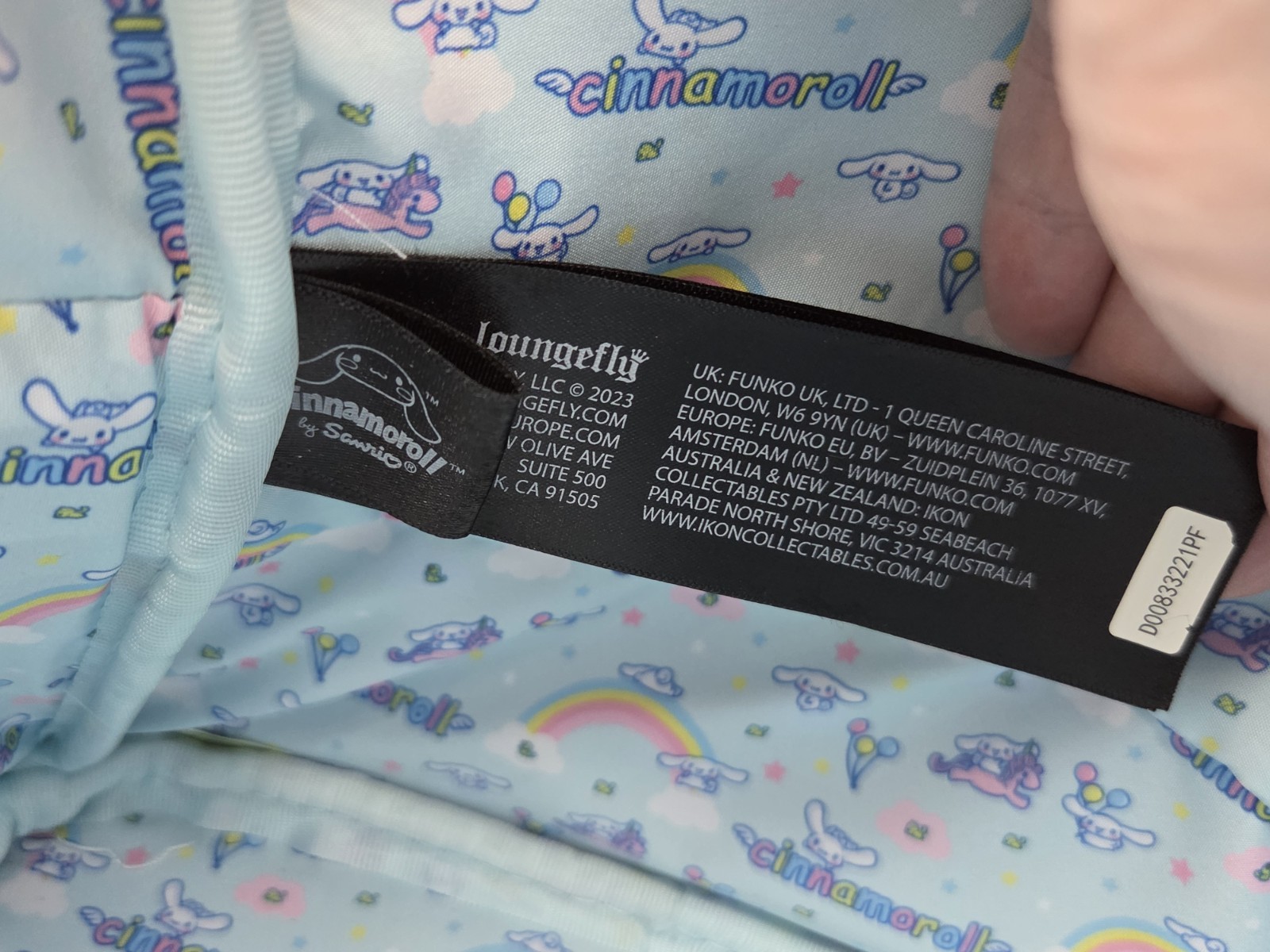 Cinnamoroll Loungefly Sanrio Bag White Mini Backpack Discontinued
