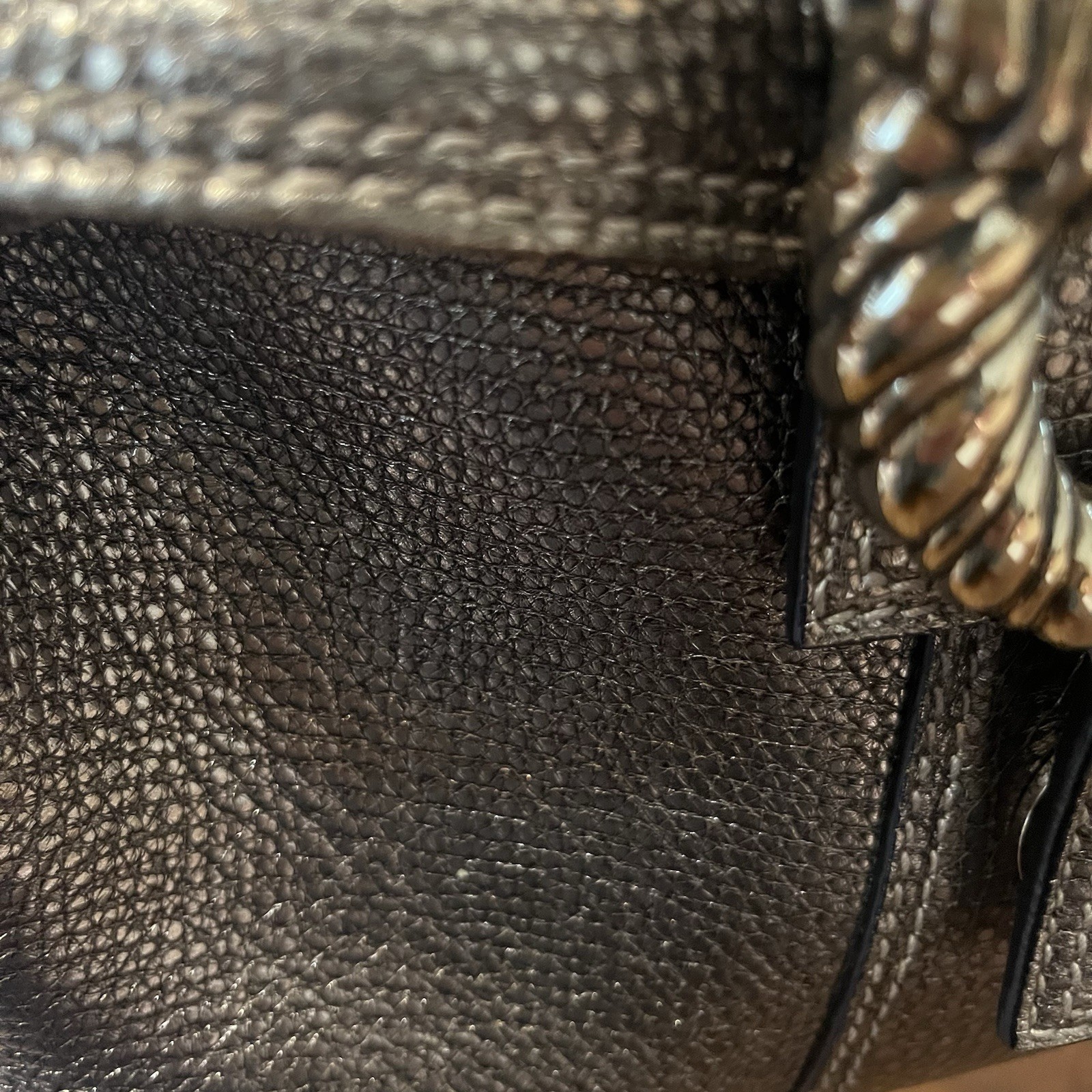 Bvlgari leoni Gold Leather Hand bag Shoulder bag Authentic From JAPAN