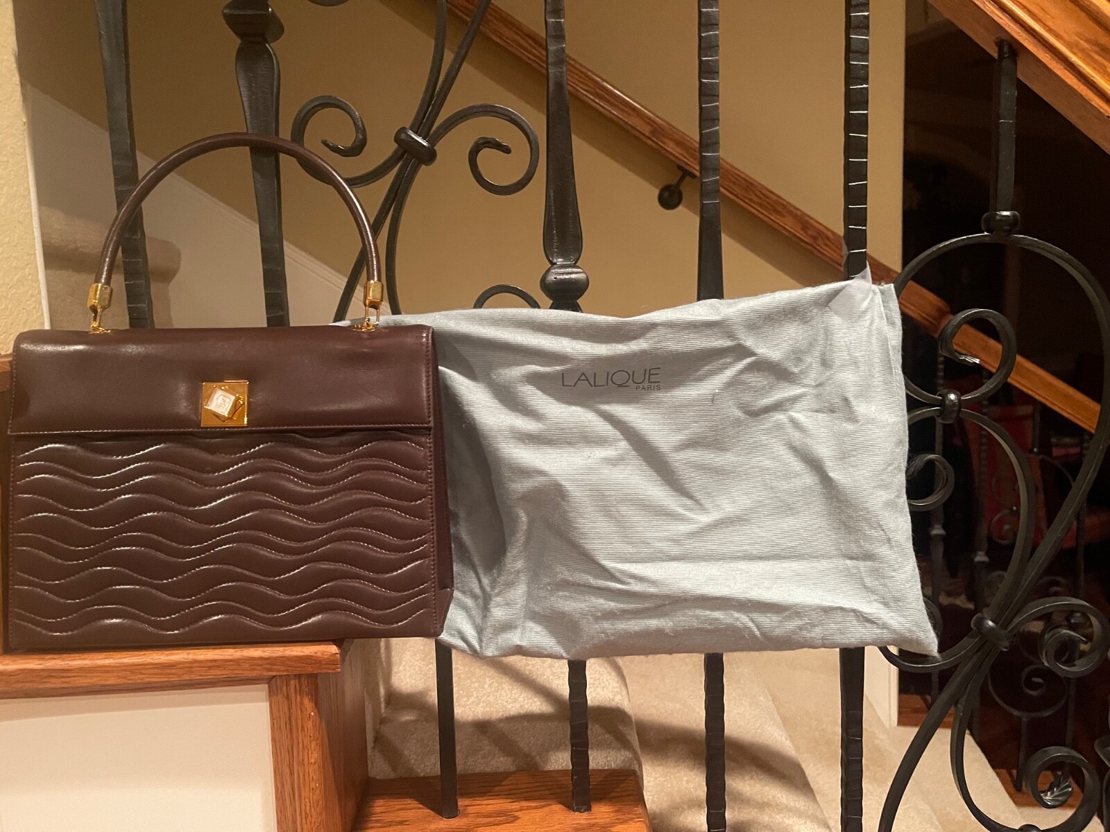 Lalique Brown SACS Handbag, New