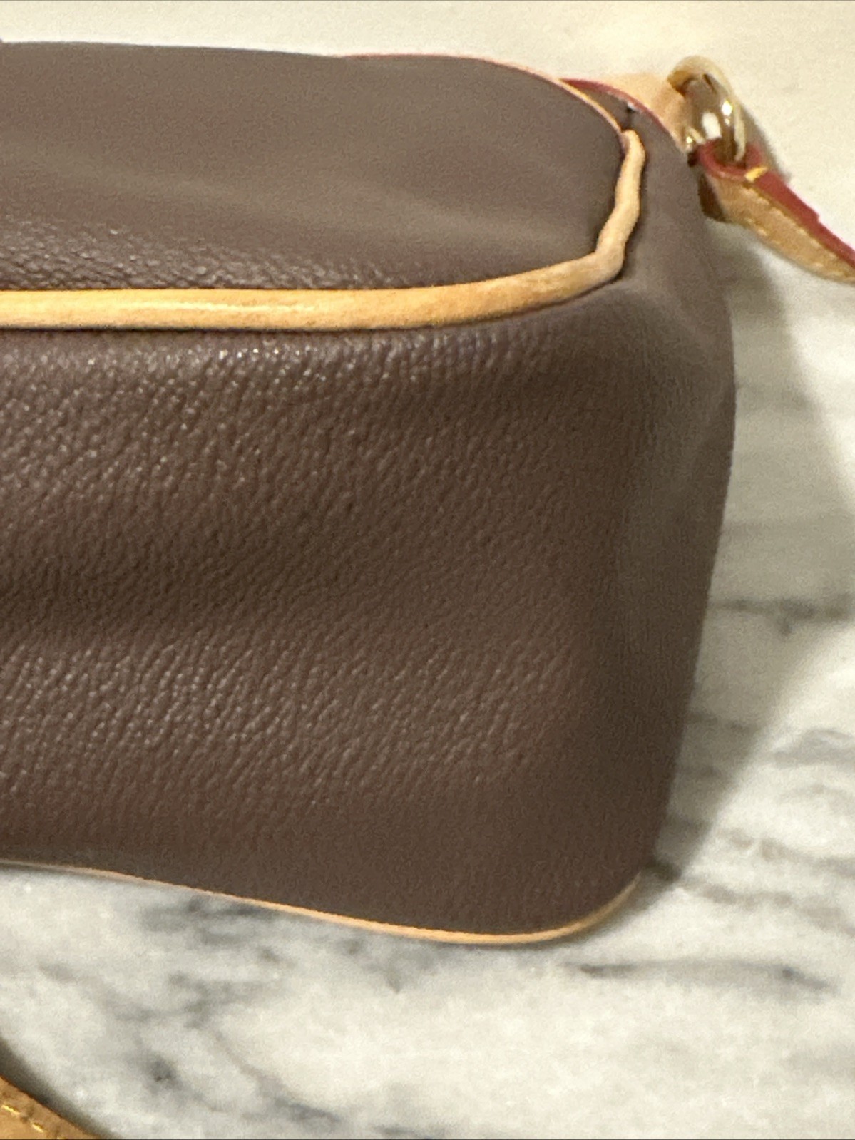 Dooney & Bourke Pebble Grain Kimberly Crossbody Bag Brown With British Tan Trim
