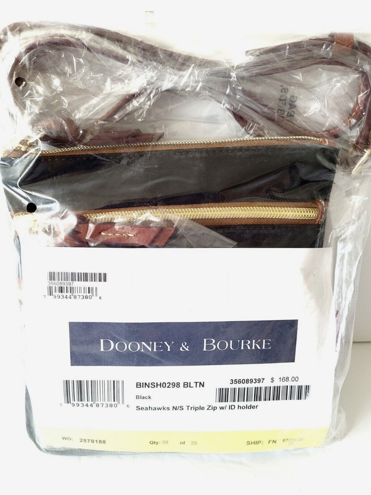Dooney & Bourke NFL Seattle Seahawks Triple Zip W/ ID holder Pouch NEW🎀NWT🎁NIP