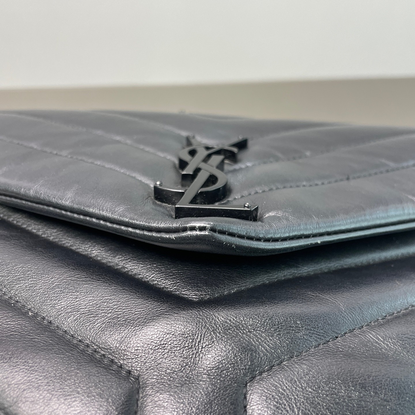 Saint laurent Pre-Owned Authentic Chain Bag Black Leather