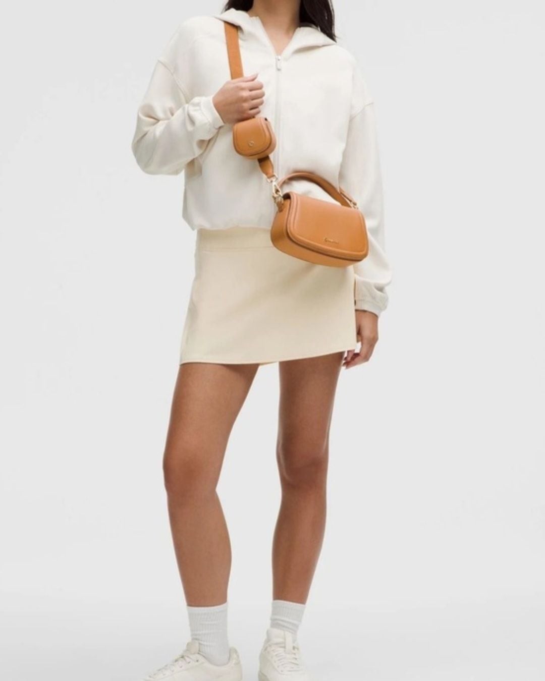 Lululemon Leather Alternative Mini Bag 1.2L in Chestnut
