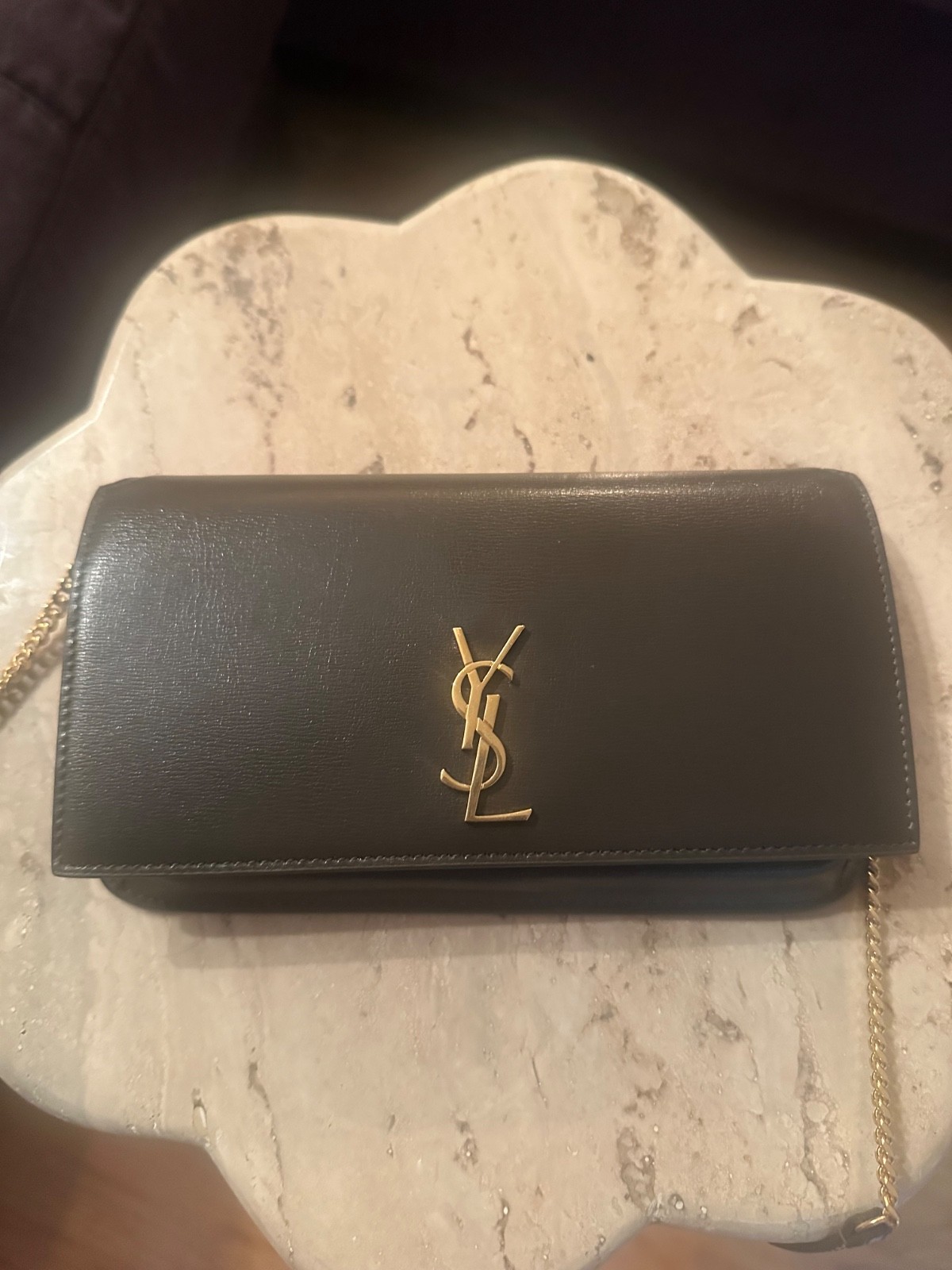 Cassandre Phone Holder with Strap in Smooth Leather