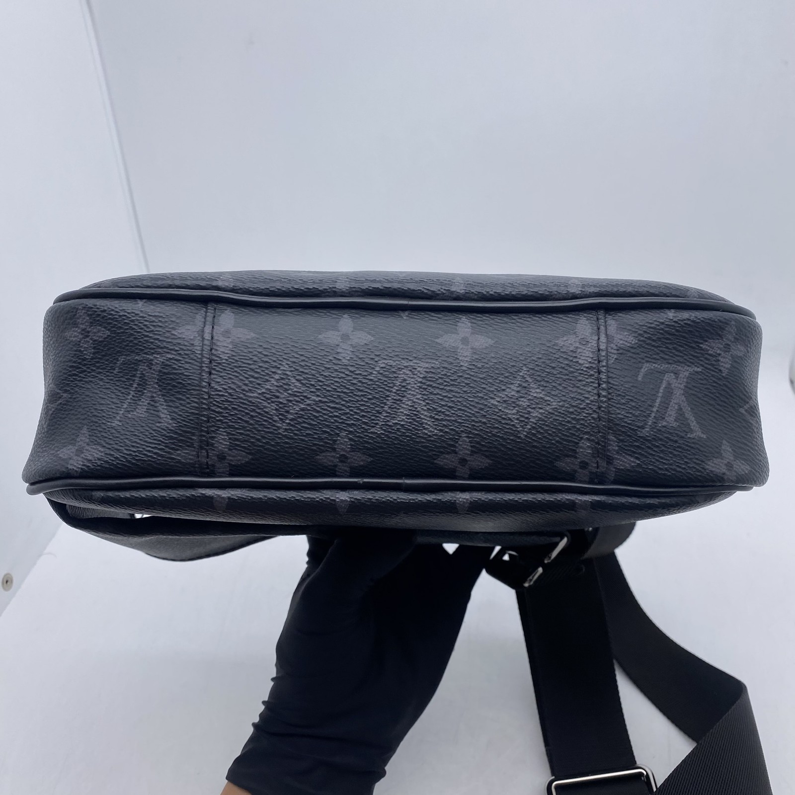 LOUIS VUITTON Black Explorer Monogram Canvas Crossbody Chest Bag