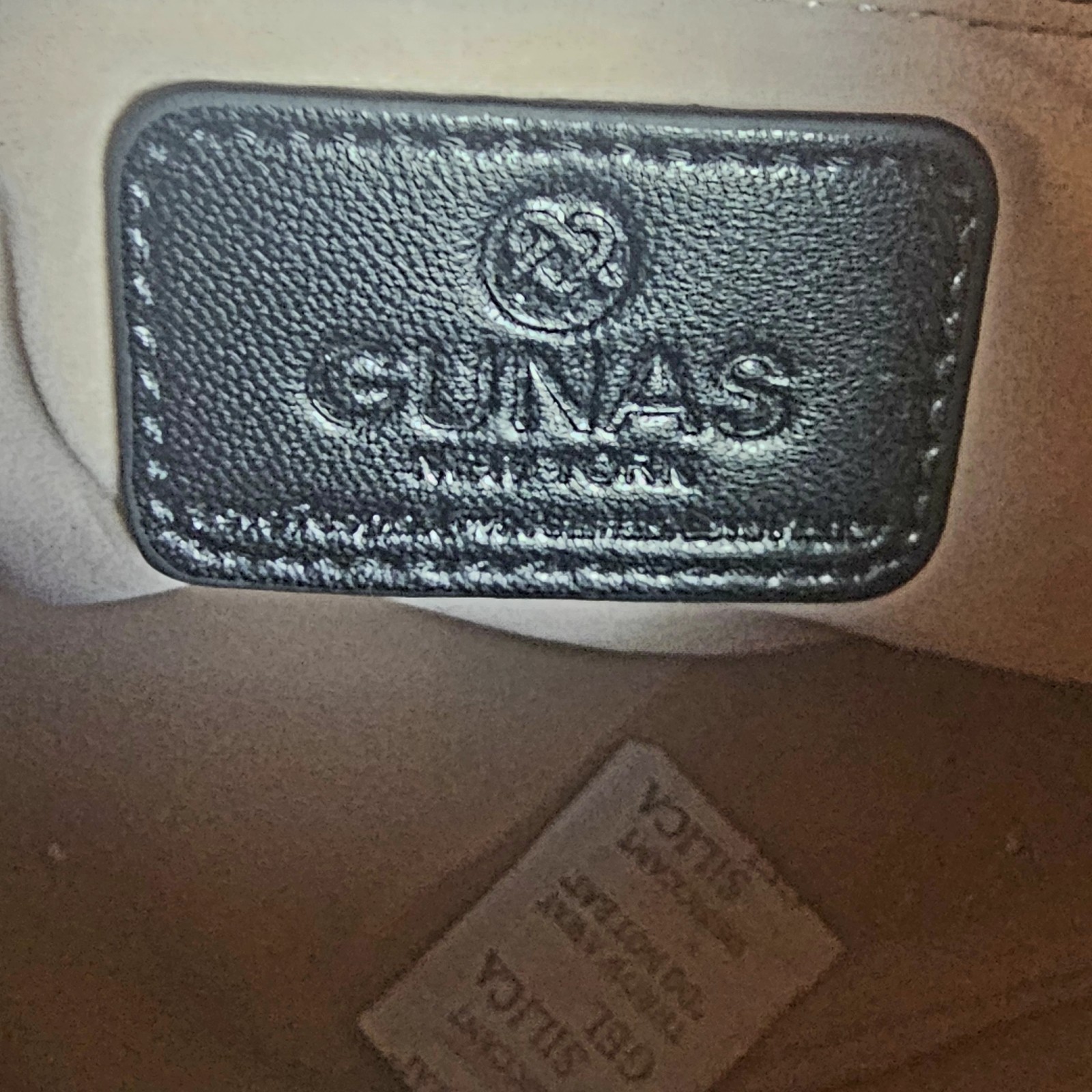 NWT GUNAS New York Ruth Canvas Mini Satchel Crossbody Bag Black Vegan Tote