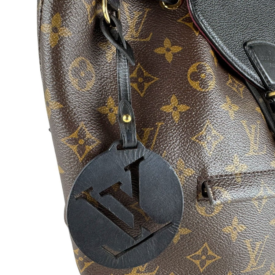 Auth LOUIS VUITTON Monogram Montsouris NM PM Backpack Brown/Black M45515 z10632