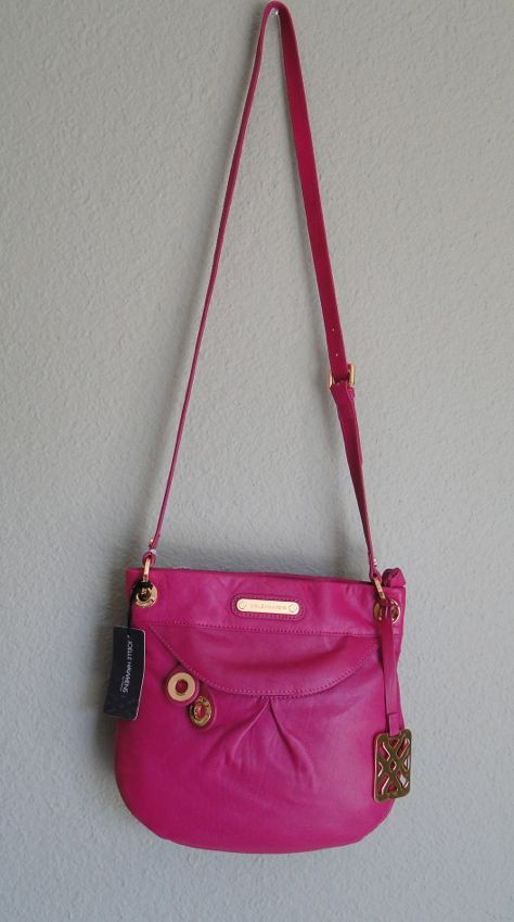 JOELLE HAWKENS Pilot Pink Soft Leather Crossbody Shoulder Bag Purse Handbag NWT