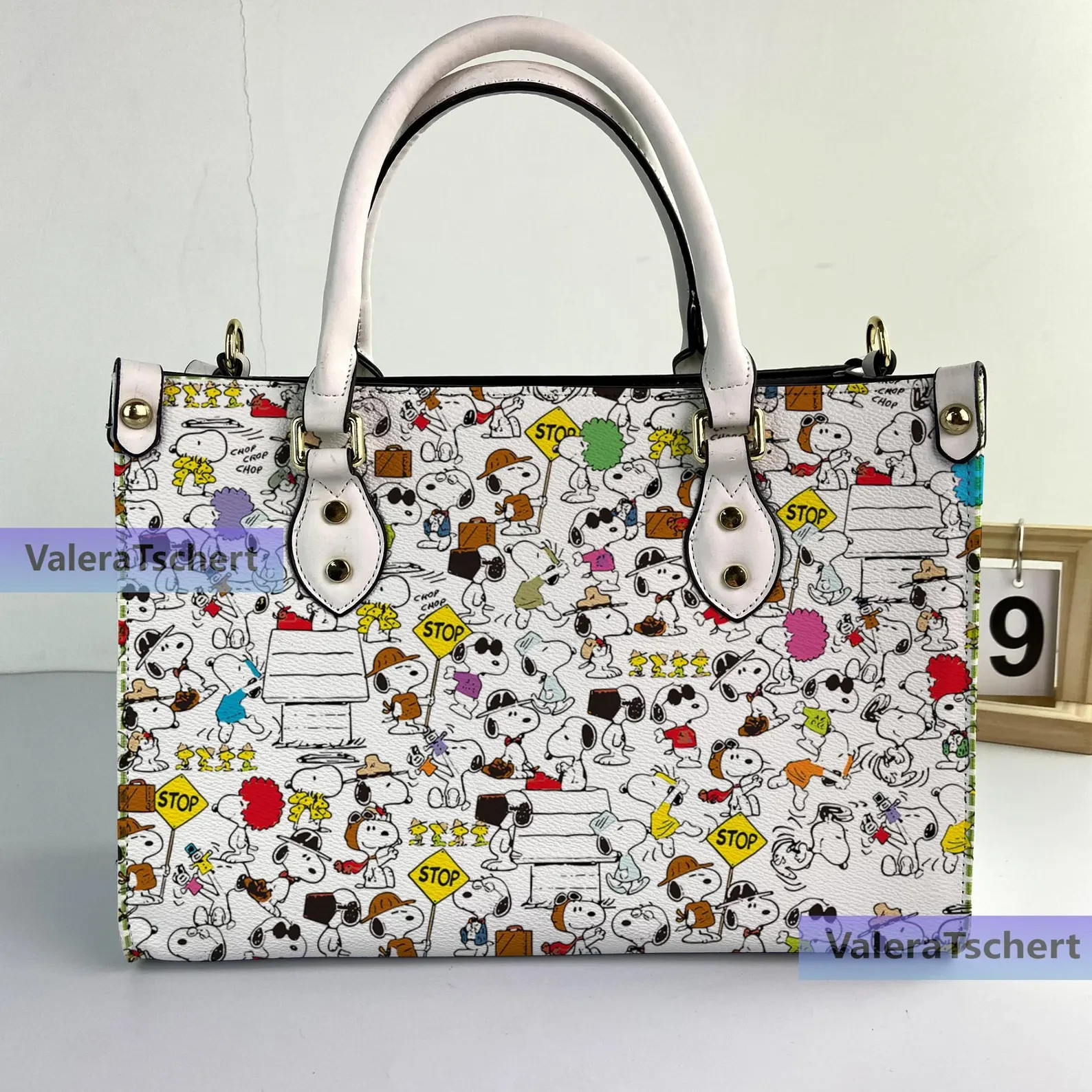 Personalized Sn00py Cartoon Leather Bag Handbag, Sn00py Woman Purse, Sn00py Love