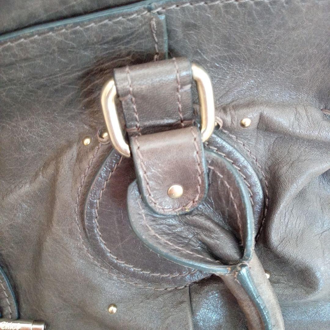 Chloé Paddington Dark Brown Tote Bag used from japan
