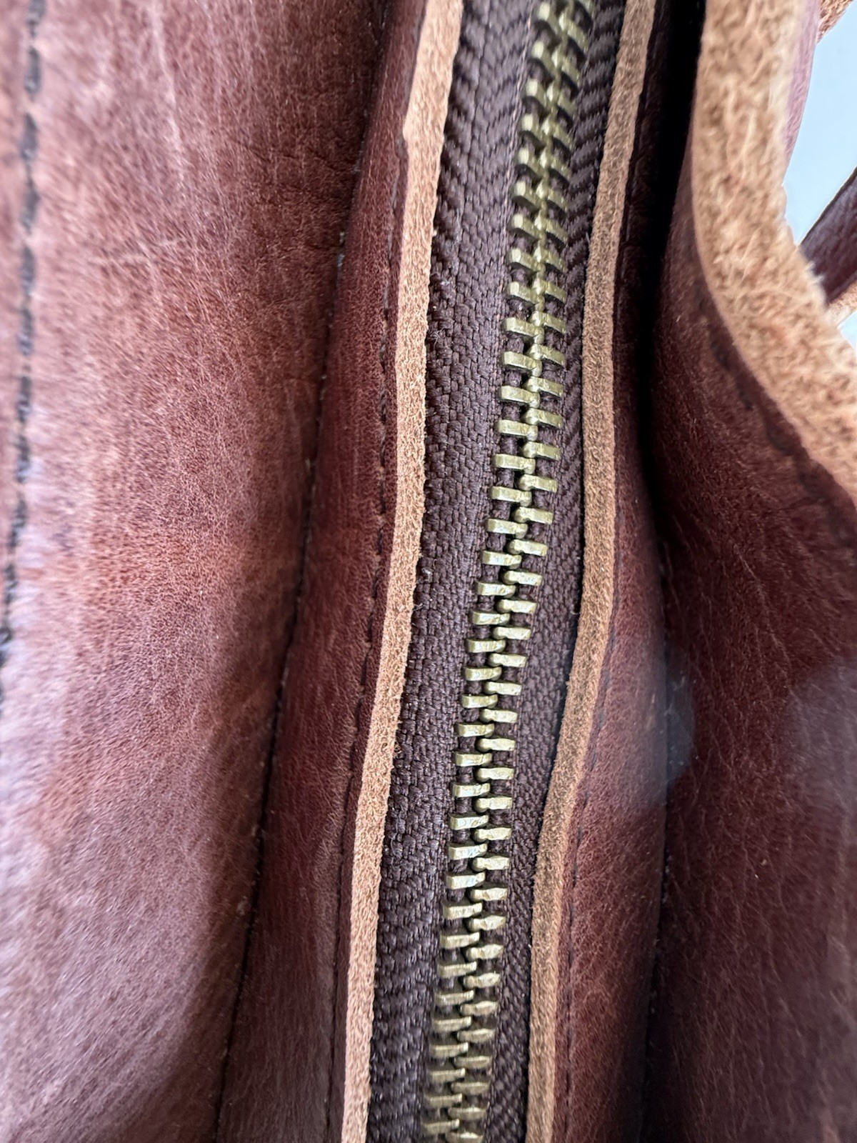 ✿ Lifetime Leather Brown Full Grain Leather Tote Bag Handmade USA Classic