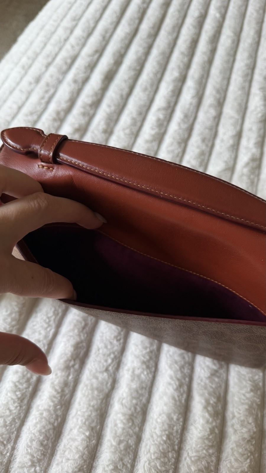 Coach Signature Logo Brown/Tan Turnlock Shoulder Bag Coin Purse and Card Holder