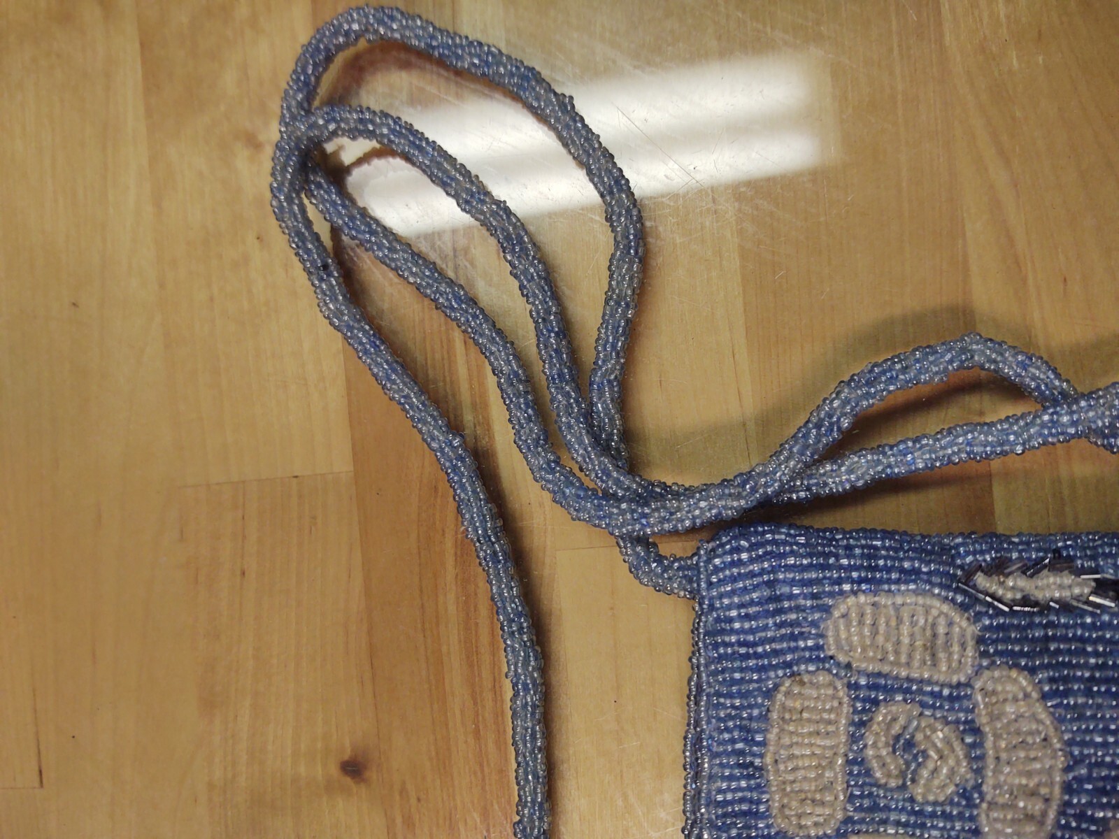 VNG K.C MALHAN BEADED HANDHELD BAG/PURSE 100% VISCOSE P3