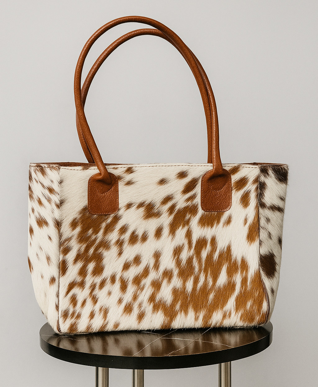 Cowhide Hair on Leather Tote Bag-Large Handbag-Western Women’s Purse