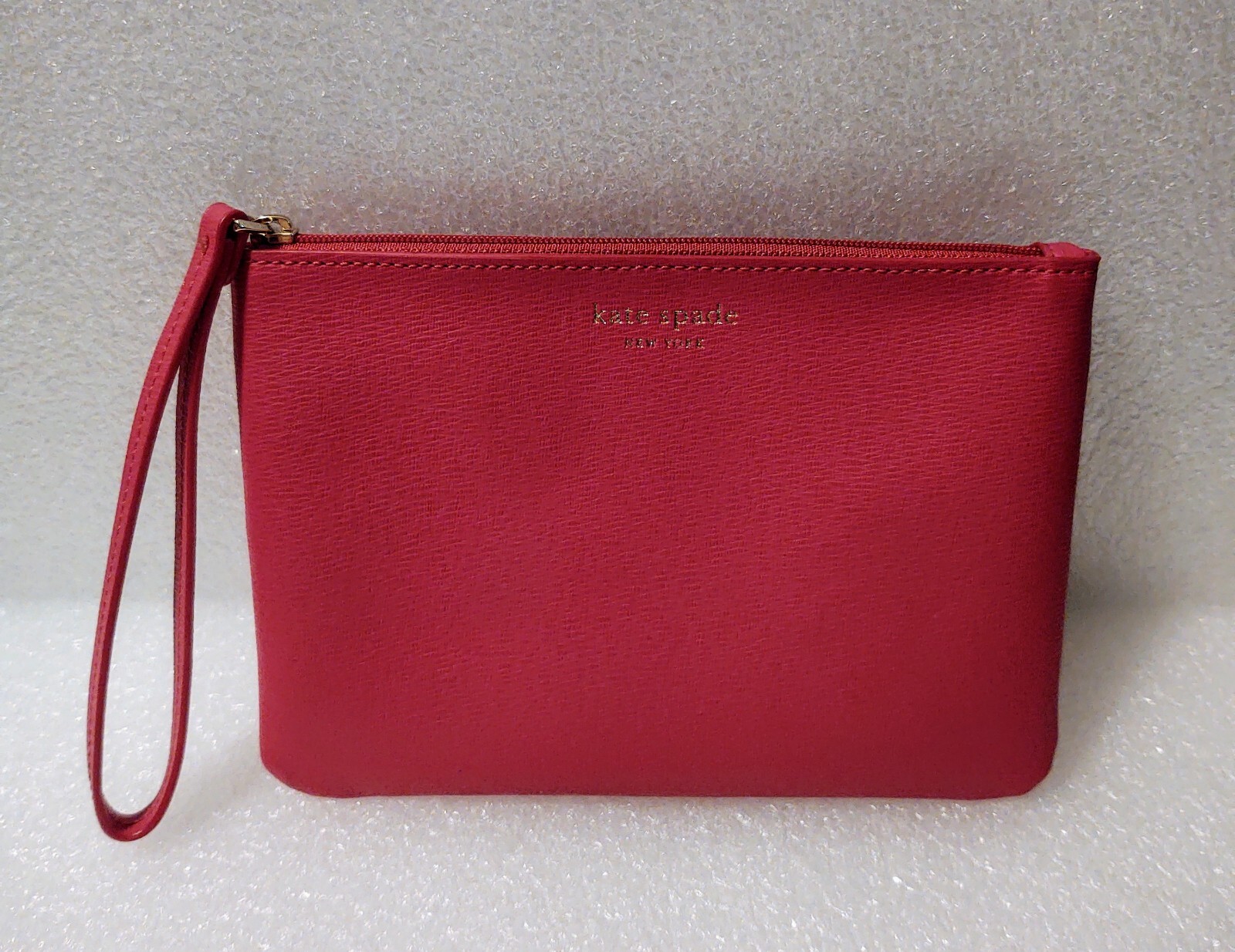 KATE SPADE Dark Magenta / Hot Pink Keaton Soft Milling Wristlet /Clutch NWOT