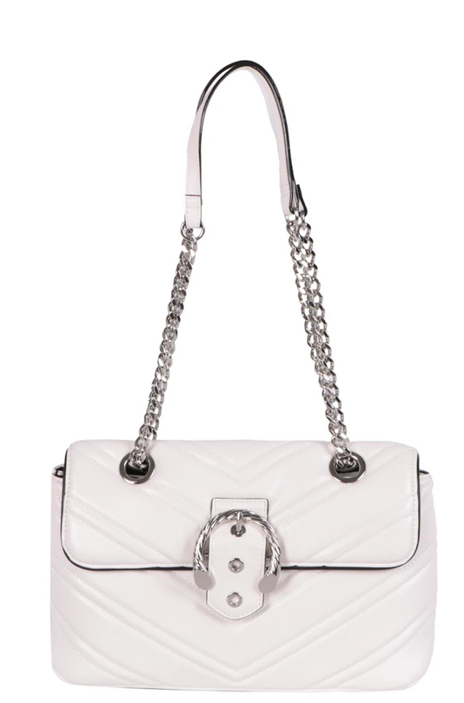 Circus by Sam Edelman Carmen Shoulder Bag White Silver