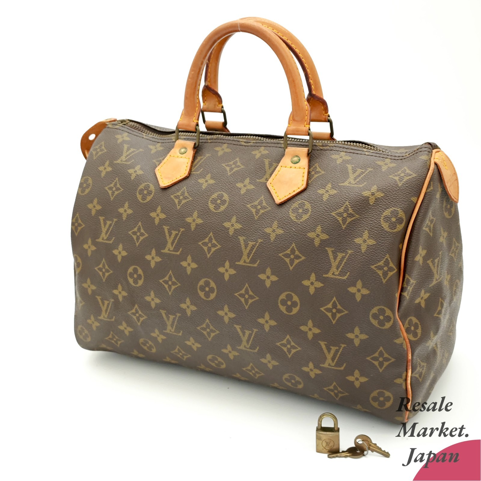 Louis Vuitton Speedy 35 M41524 Monogram Canvas Brown Boston Handbag Women’s