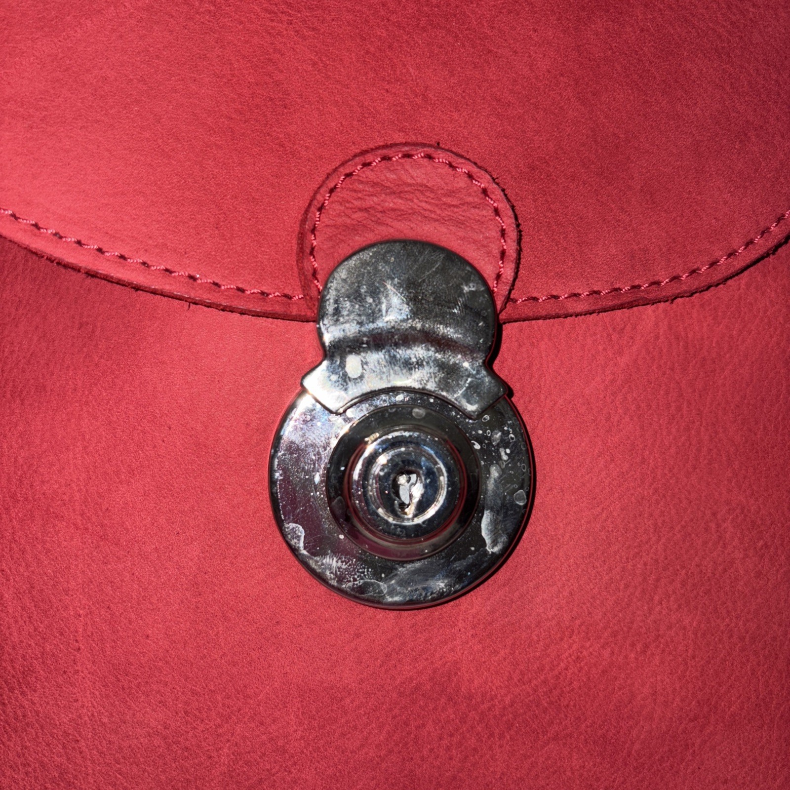 Carlo Cecchini Roma Hand Made Italy Red Long Beach Genuine Suede Leather