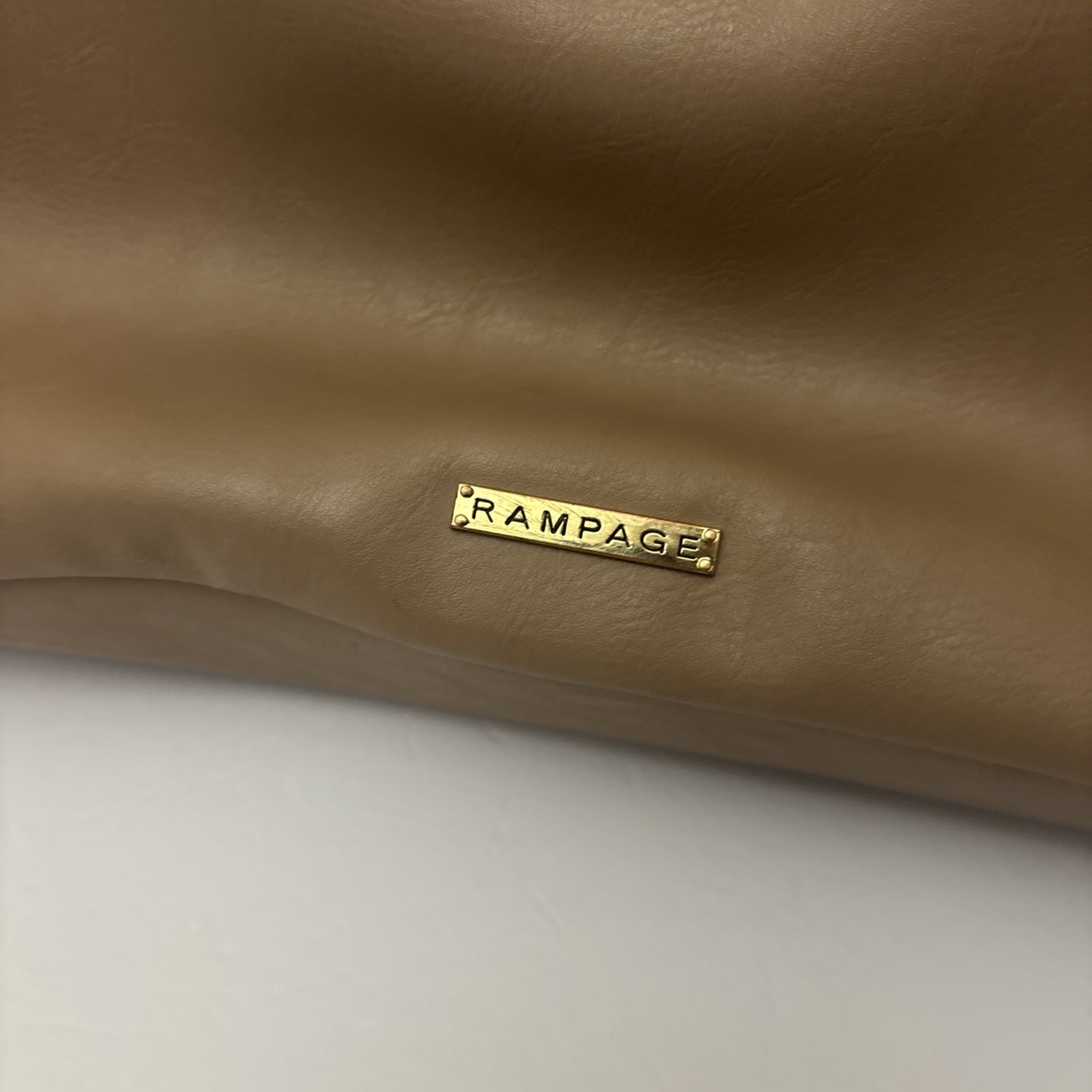 Top Handle Bag Beige Multiple Pockets Rampage Purse ShoulderY2K Minimalistic