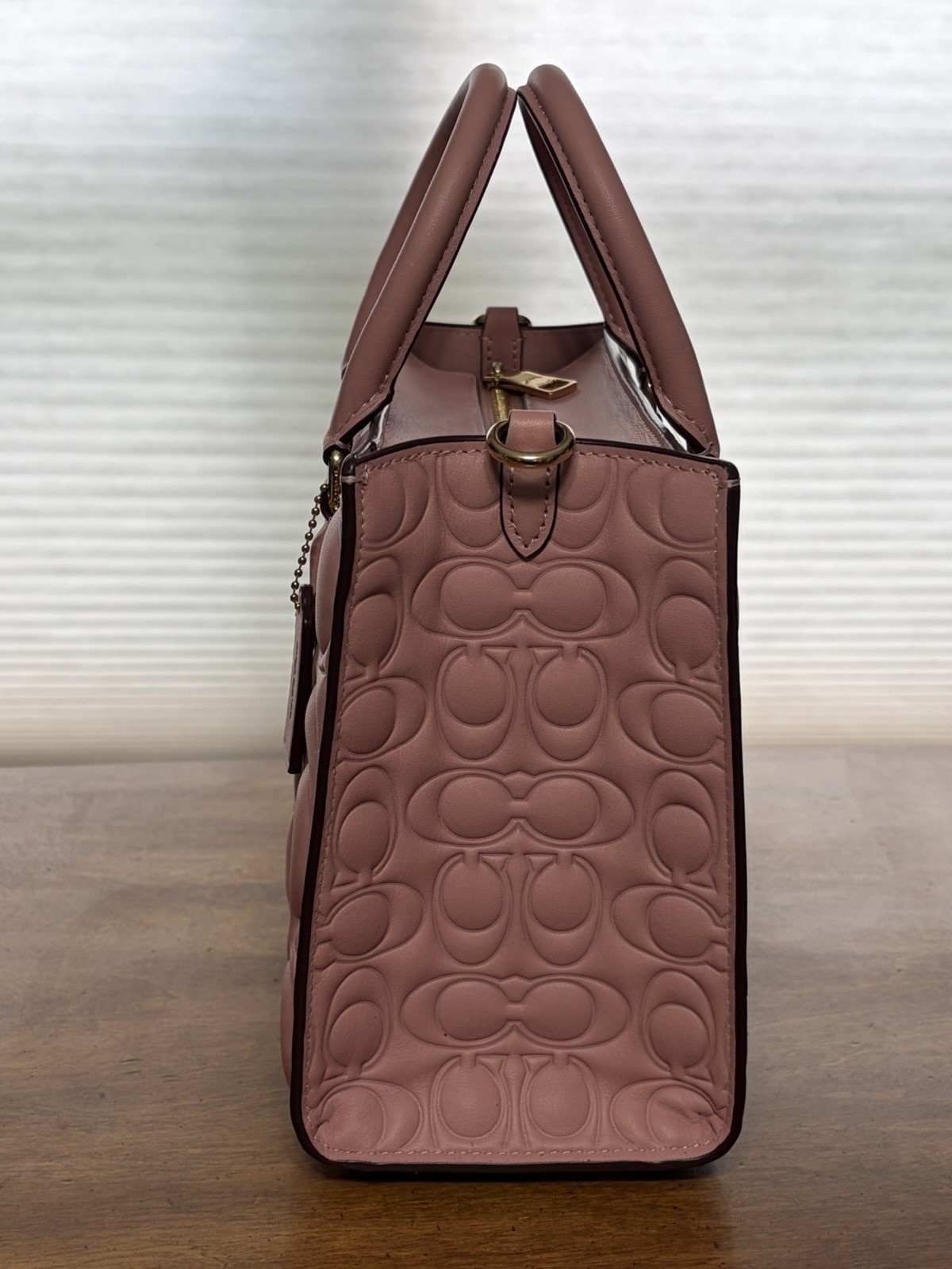 Coach Maggie Small Tote Bag in Signature Leather (CY670) – Petal Pink – NWT