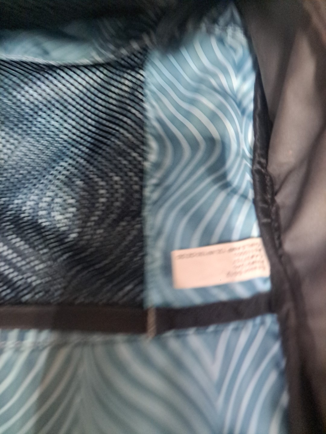 Dakine Black Leopard Print 18inch Back Pack With Light Blue Accents