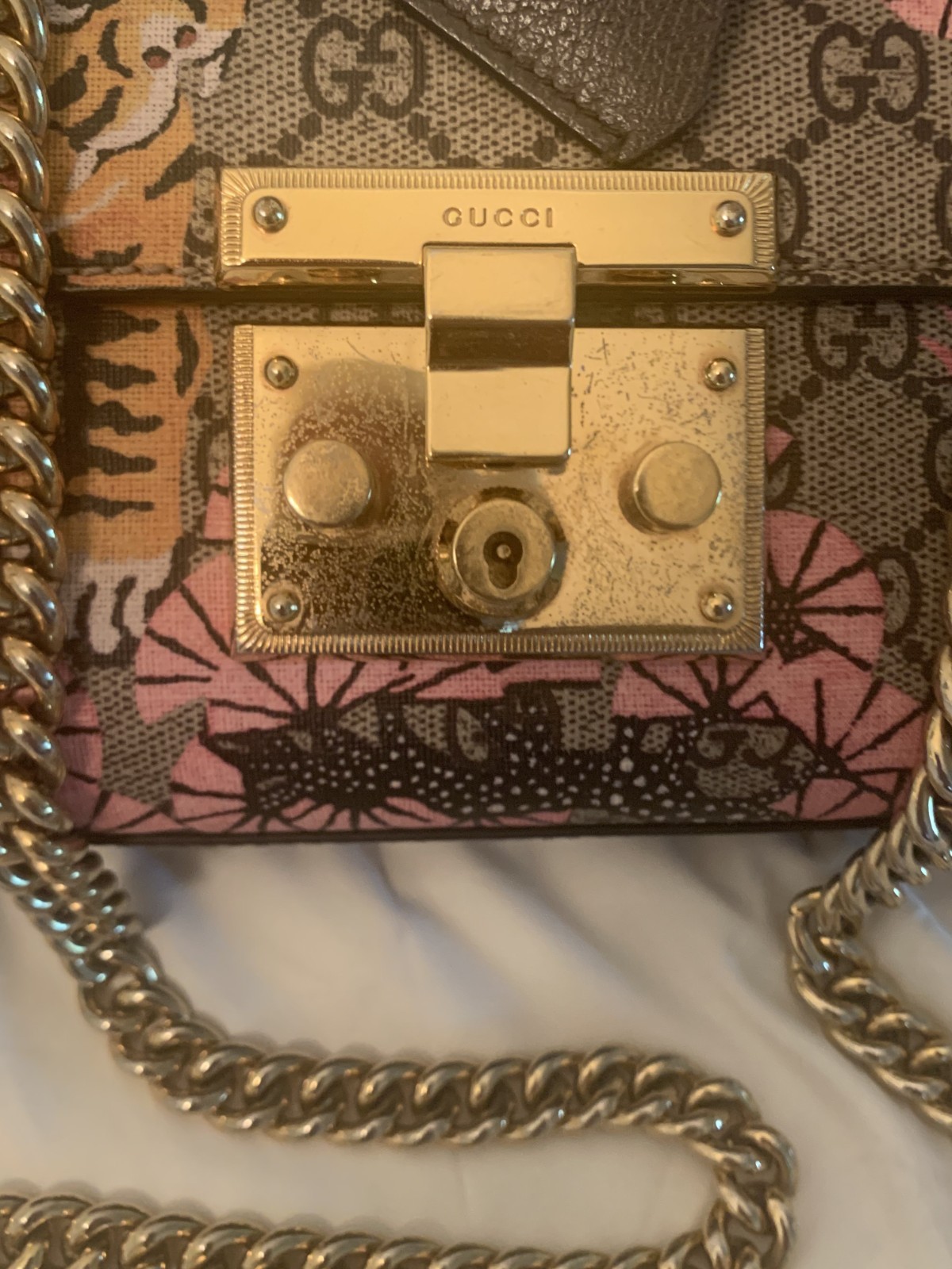 Gucci Shoulder strap Bengal Tiger pattern purse