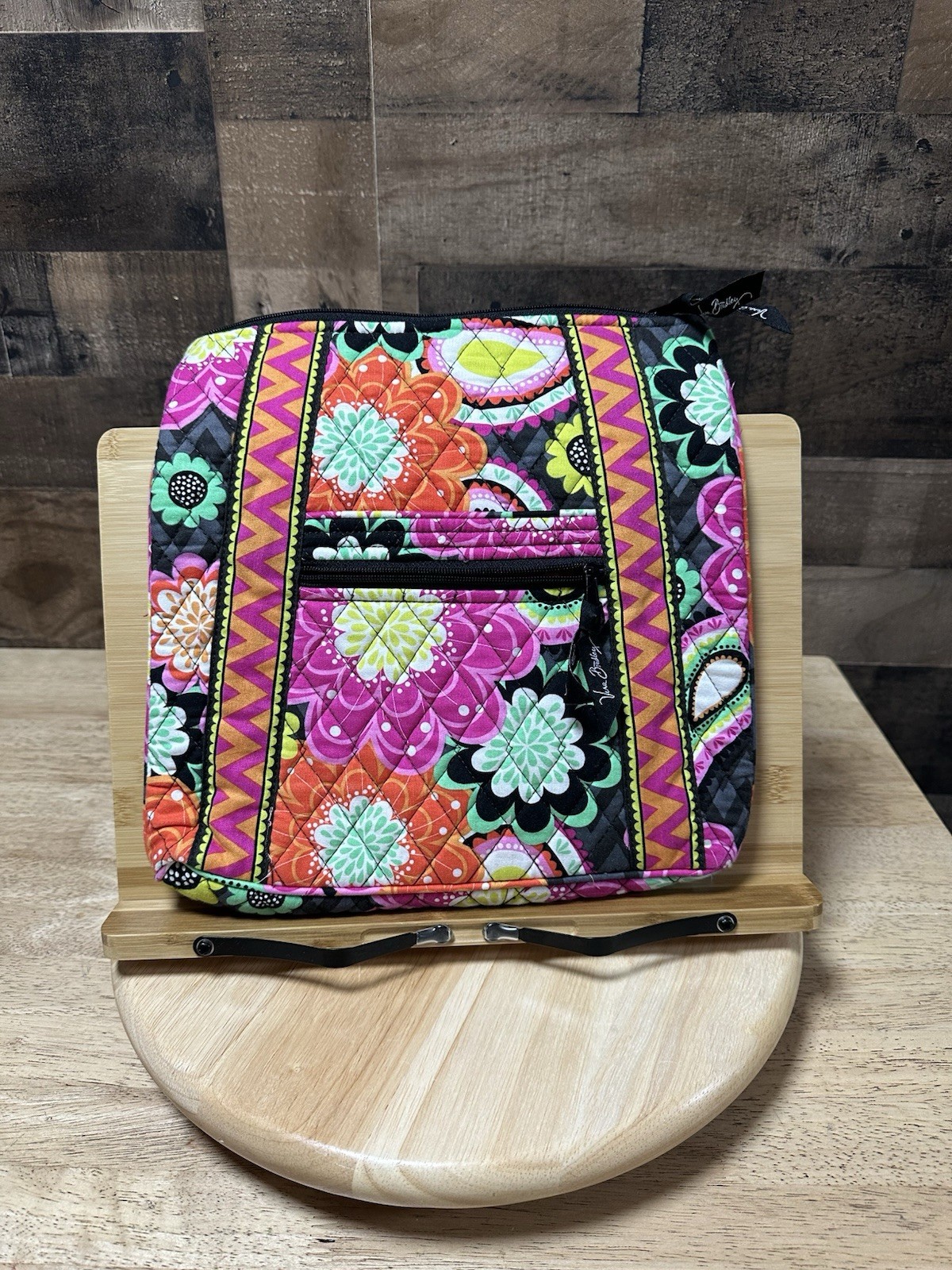 Vera Bradley Multicolored Ziggy Zinnea Hipster Cross Body Bag 11.5”x10.75”x1.75”