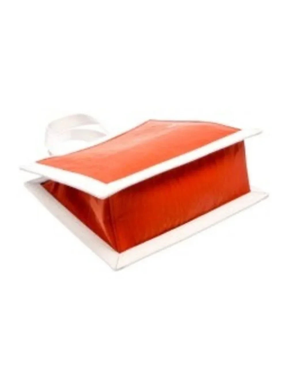 WE-ar4 Orange Structured Box Bag Top Handle or Crossbody NWT $155