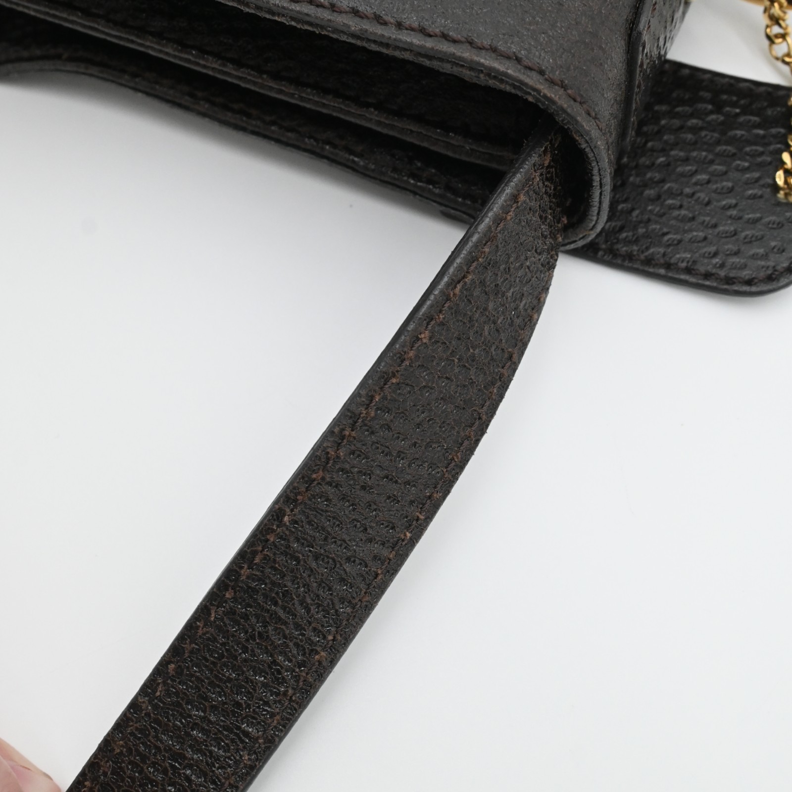 Fendi Classico No.1 Brown Leather Crossbody Messenger Satchel Bag