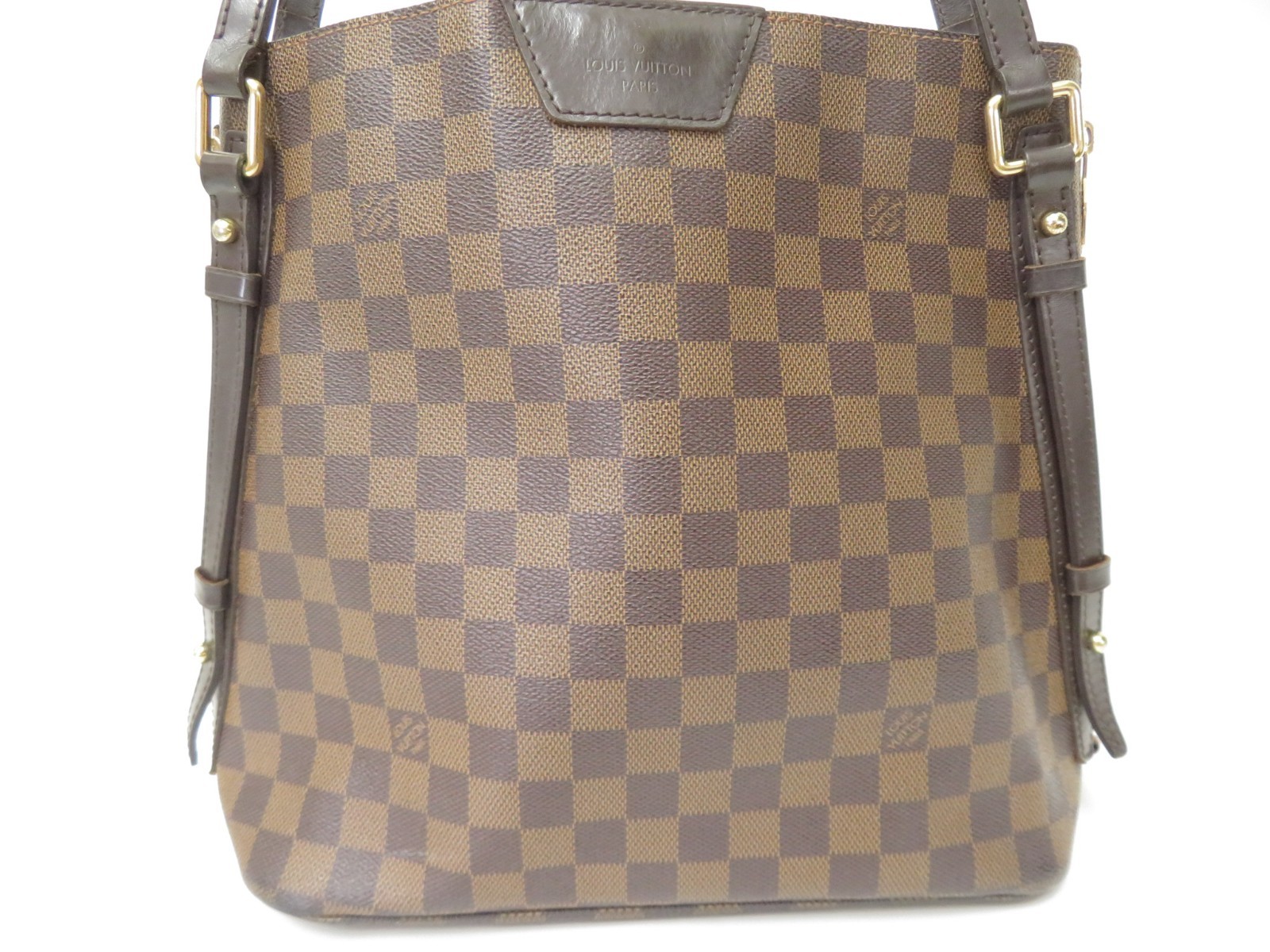 Authentic Louis Vuitton Damier Ebene Cabas Rivington Tote Bag Handbag S#53593