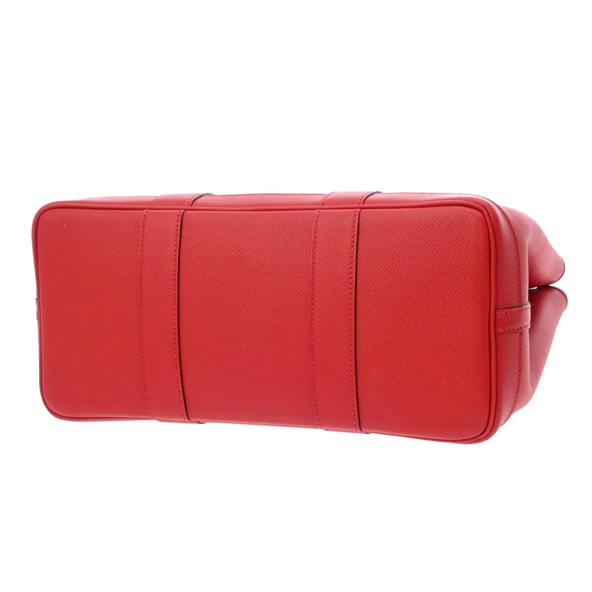 Hermes Garden Party TPM Handbag Epsom Leather Red #WB4759