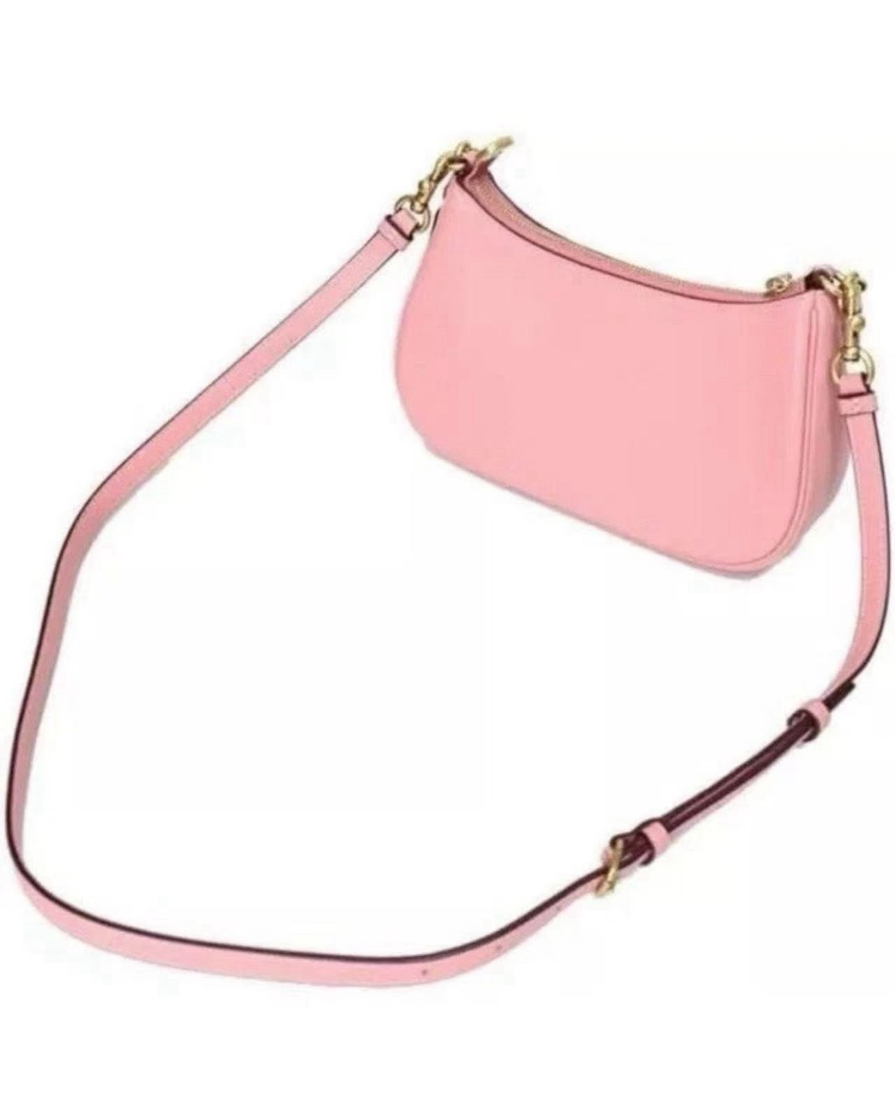 NWT COACH CM858 Disney X Coach Teri Shoulder Bag w Ice Skate Motif Blush Multi