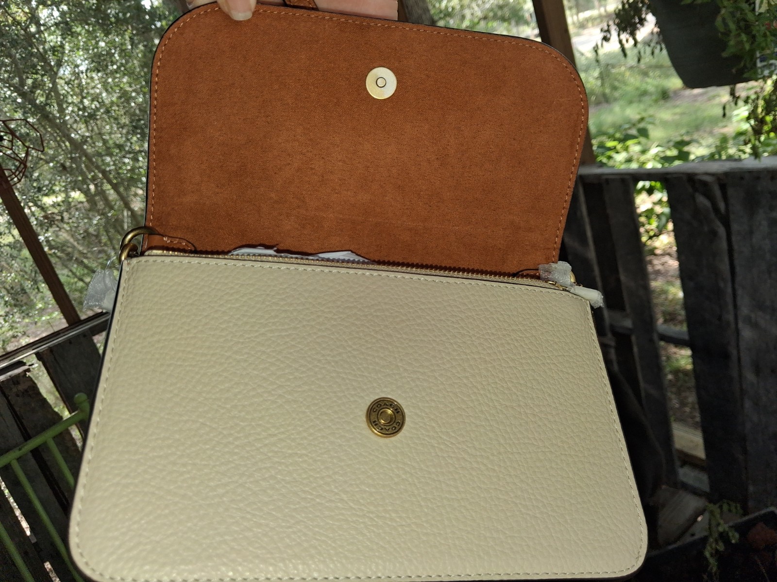 Coach Legacy Chain Colorblocked Crossbody Bag CW867 B4/Ivory Multi
