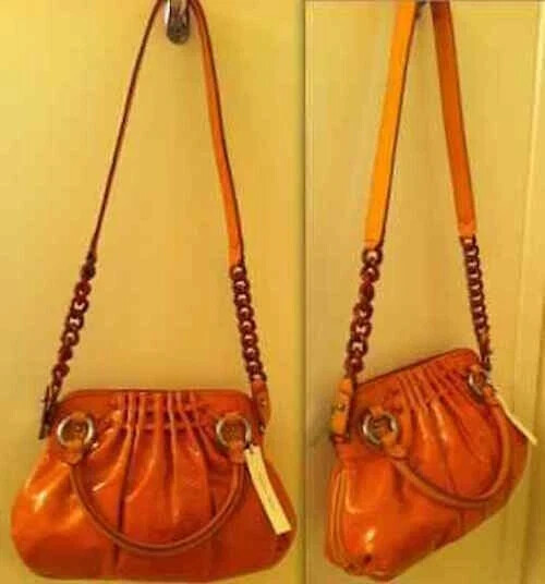 1 MARC JACOBS BAG PURPLE JEN or ORANGE CECILIA Leather snake embossed $1,400 NWT