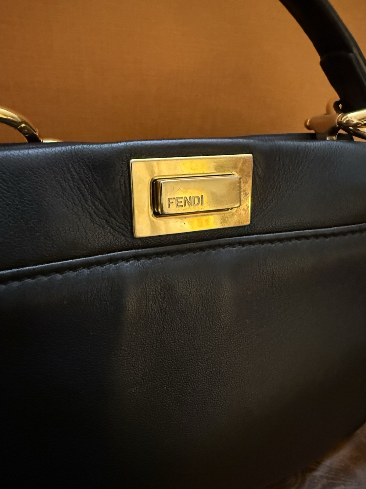 FENDI Peekaboo Nano 2WAY bag black