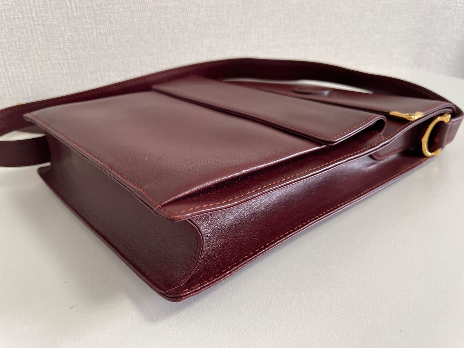 Cartier Shoulder Bag Must De Leather Vintage Authentic Deadstock Not Used
