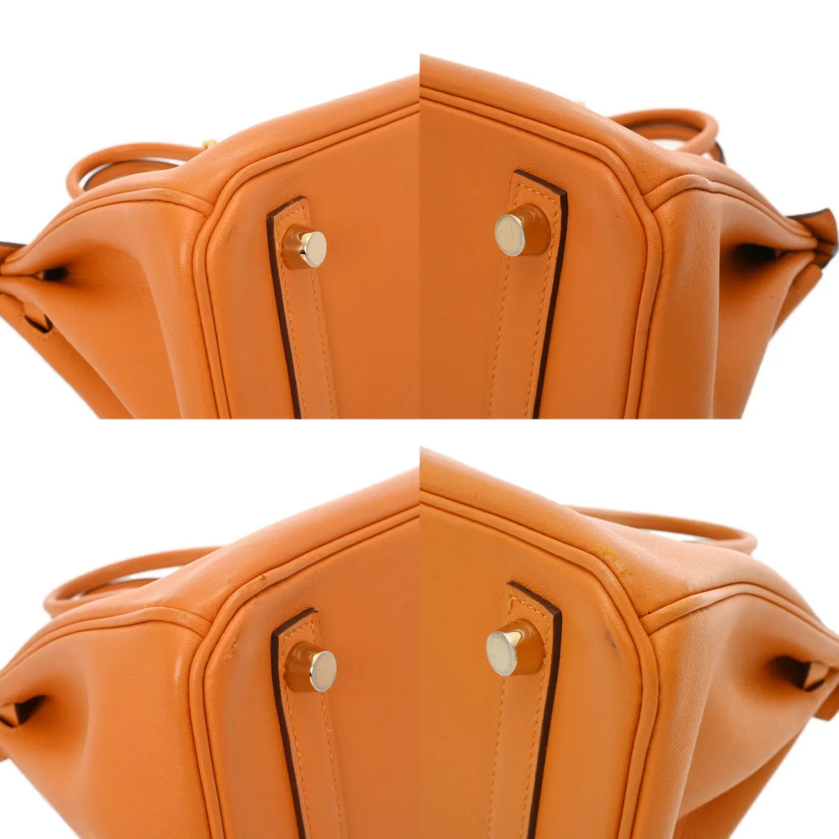 Hermes Birkin 25 Handbag Swift Leather Gold #WB194