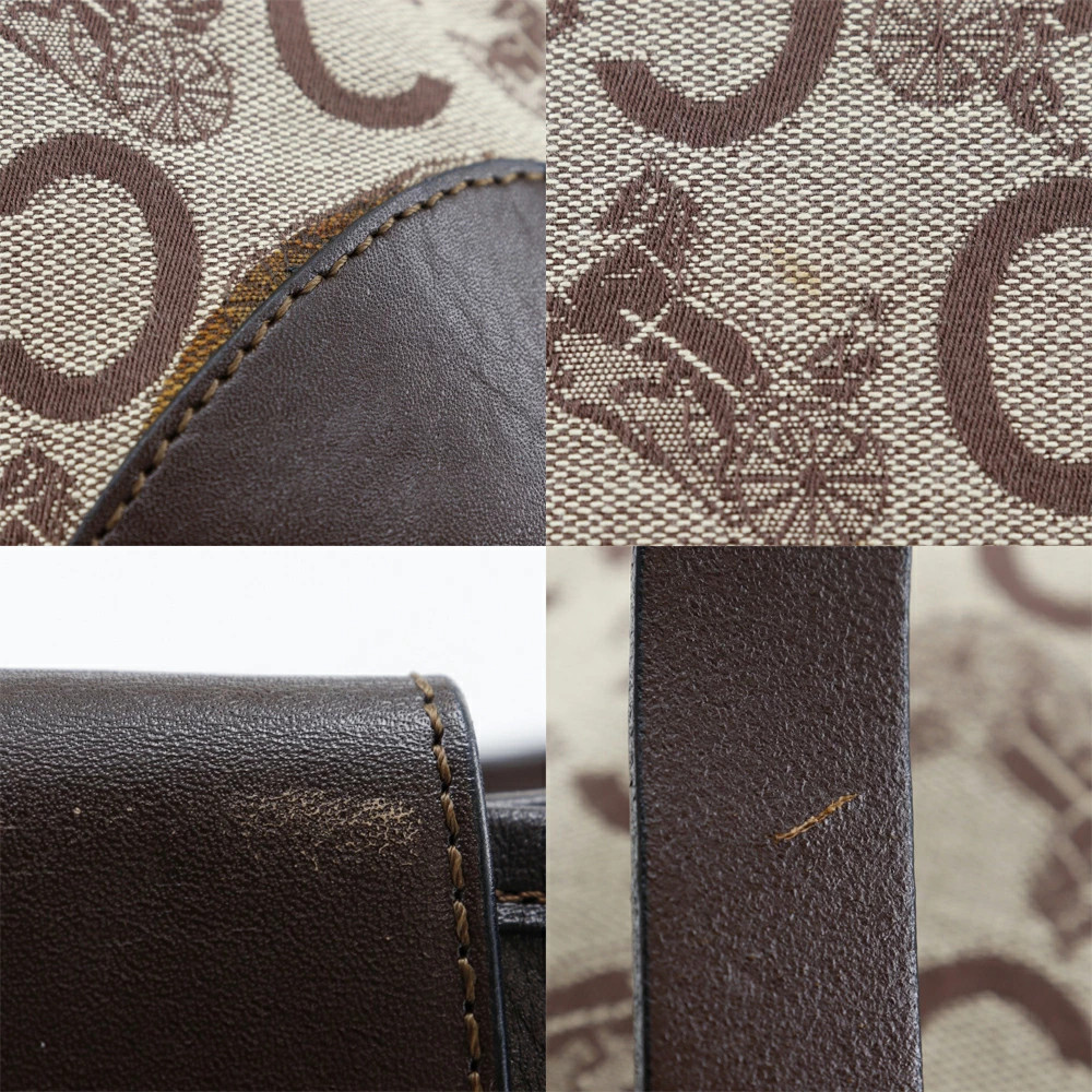 CELINE C Macadam Tote Canvas Brown Women’s Bag #NB123