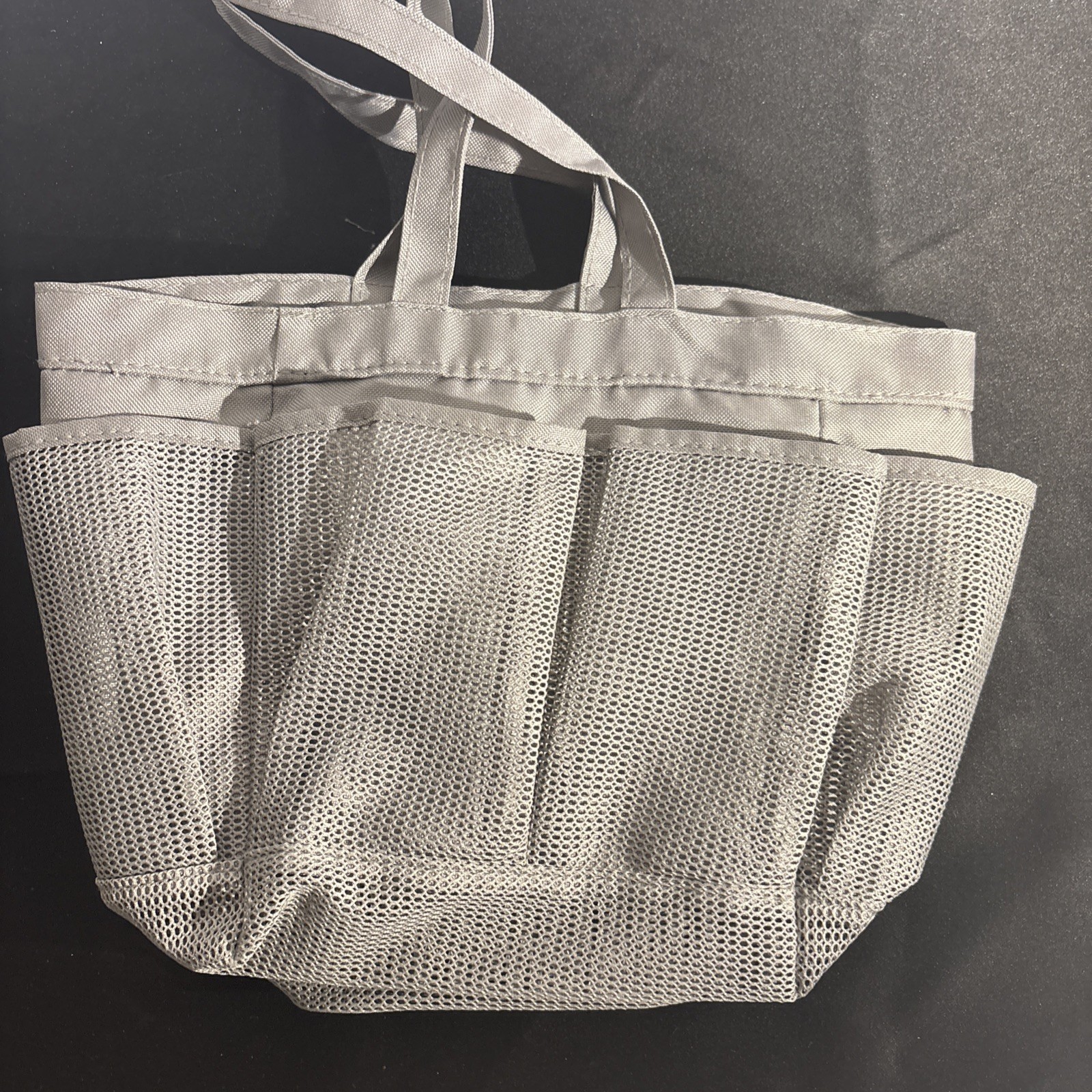 Gray Portable Mesh Shower Caddy