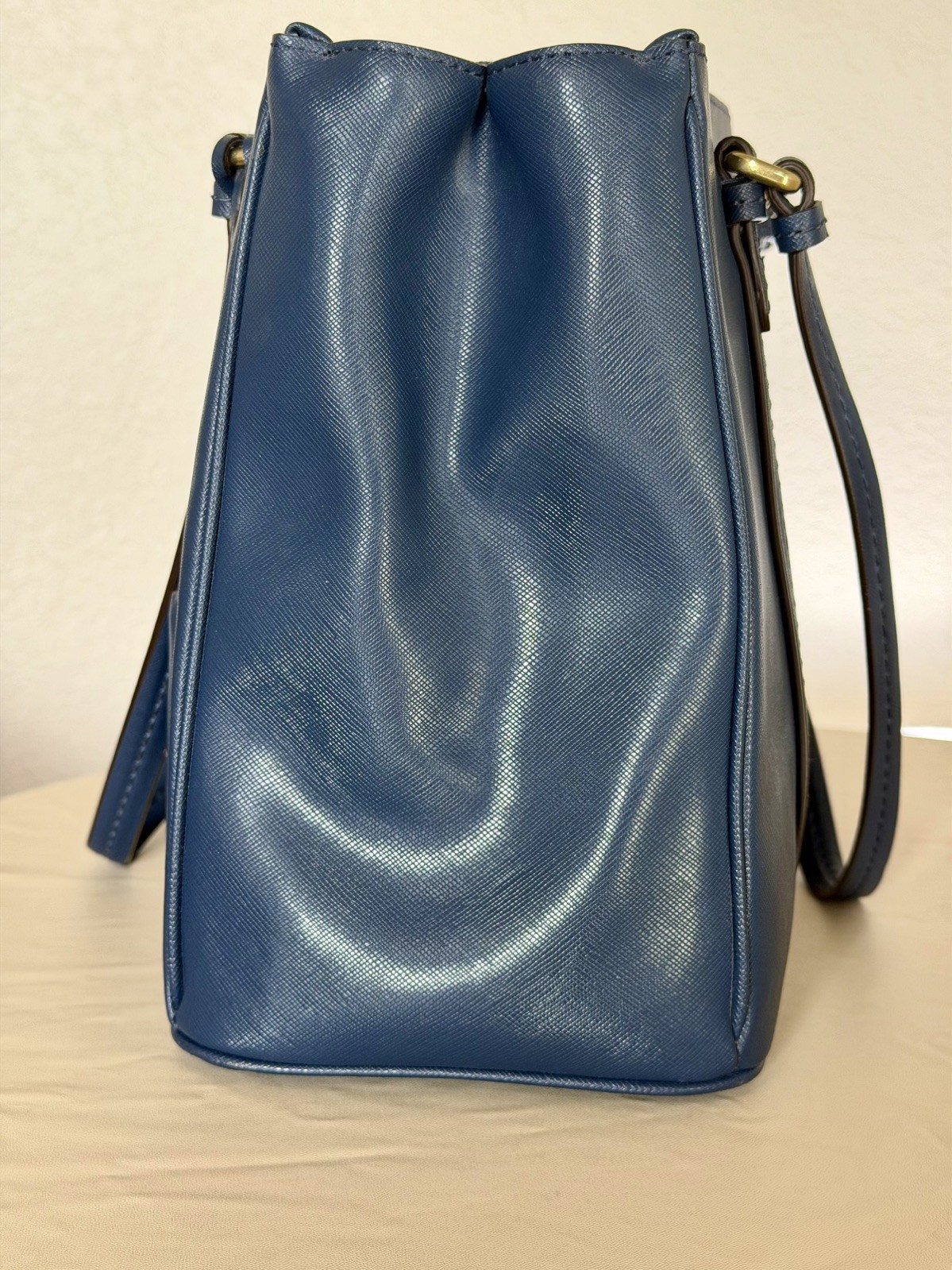 Vintage Coach Blue Saffiano Leather Peyton Tote Bag F25667 Great Condition