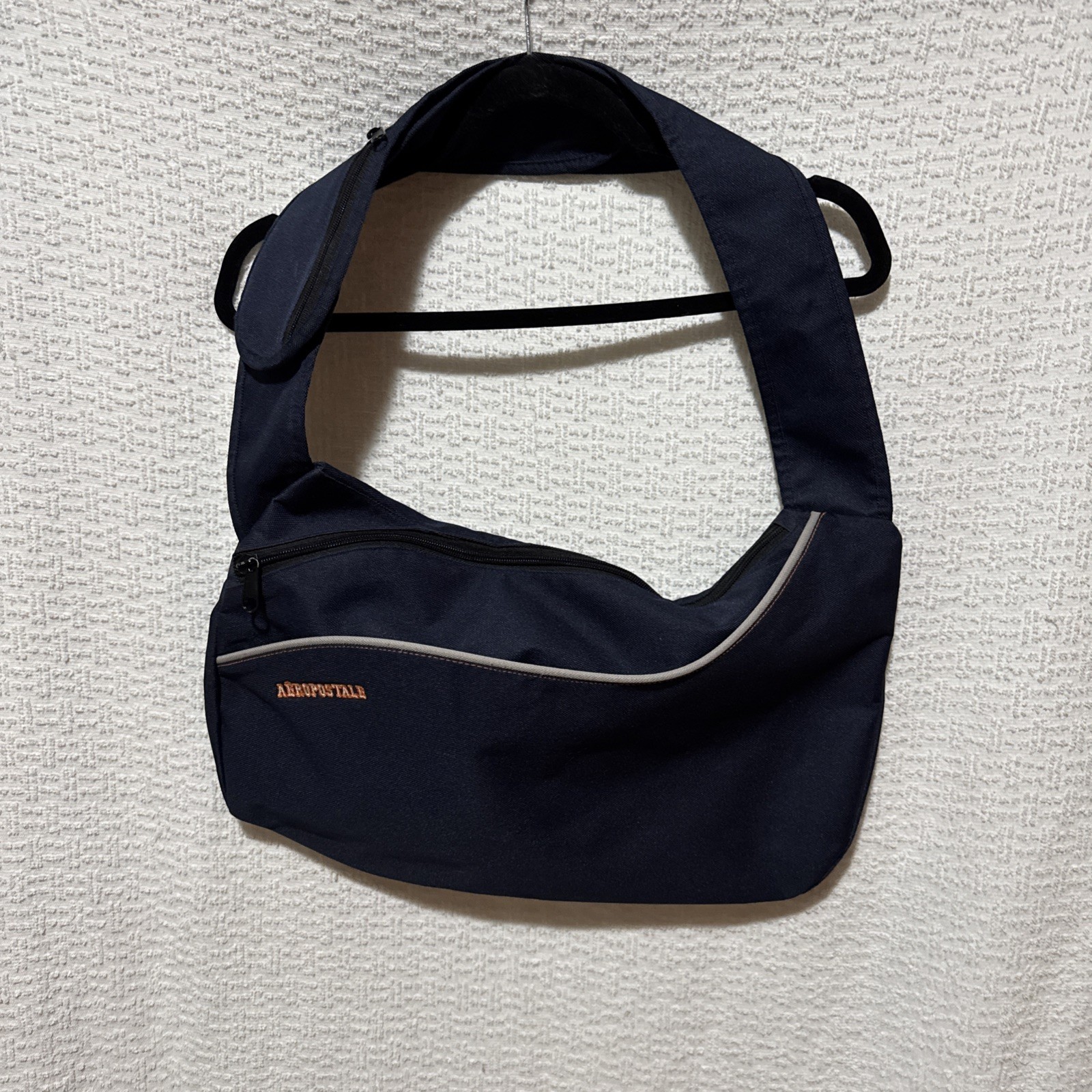 Aeropostale Tote Blue Messenger Shoulder Bag Adjustable Strap 18x11x2
