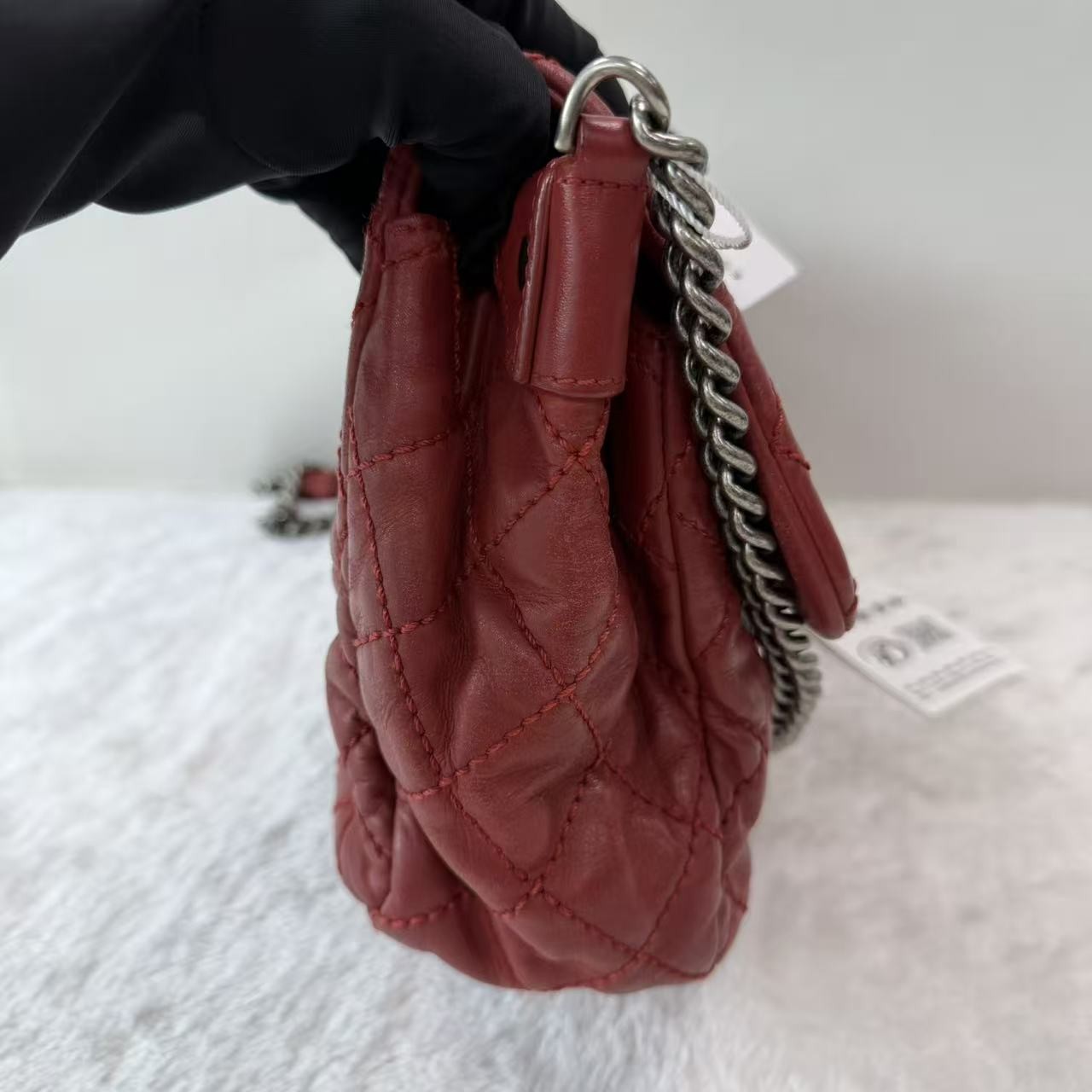 Chanel Jumbo Classic Red Lambskin Crossbody PD6933@pre-verified by eBay 26.07.09