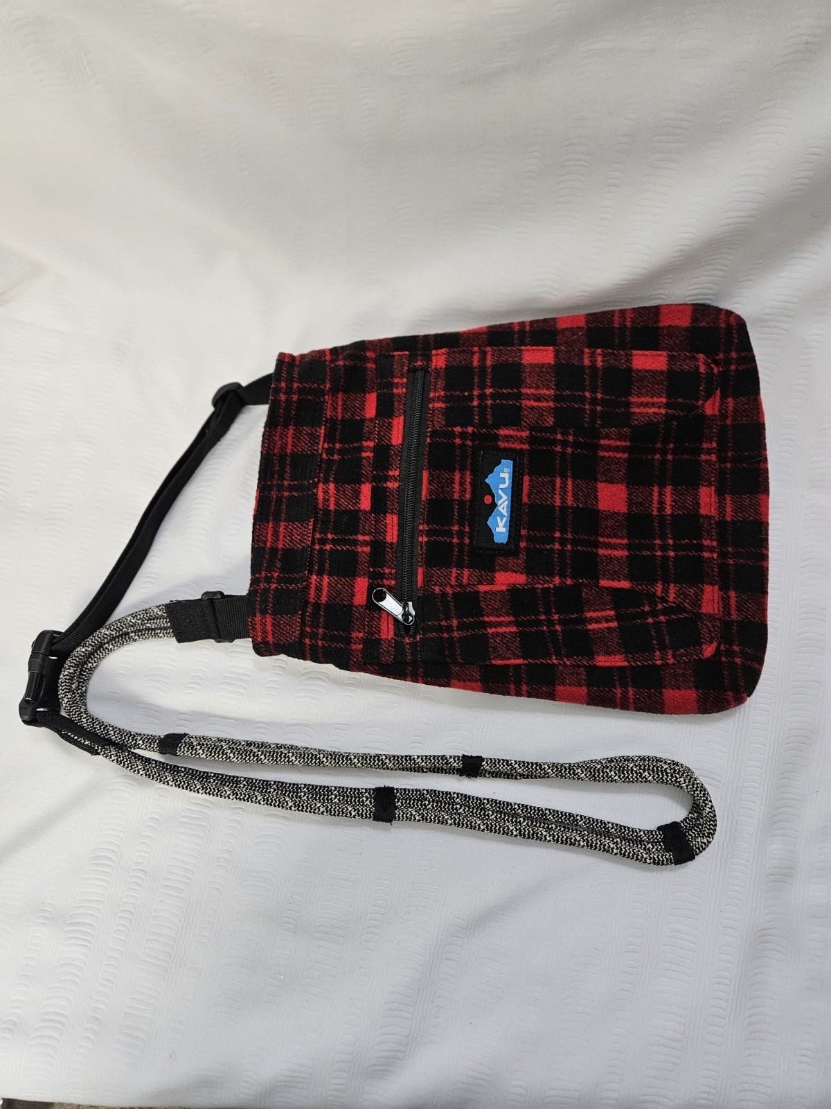 Kavu Keepon Keepin Crossbody Shoulder Bag Poly/Acrylic/Cotton Lumberjack NWT