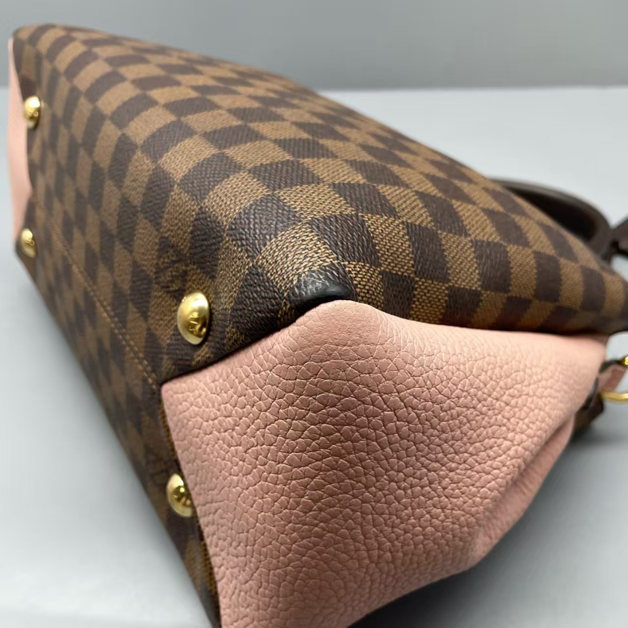 Auth Louis Vuitton Brittany Monogram Damier Pink Tote Bag