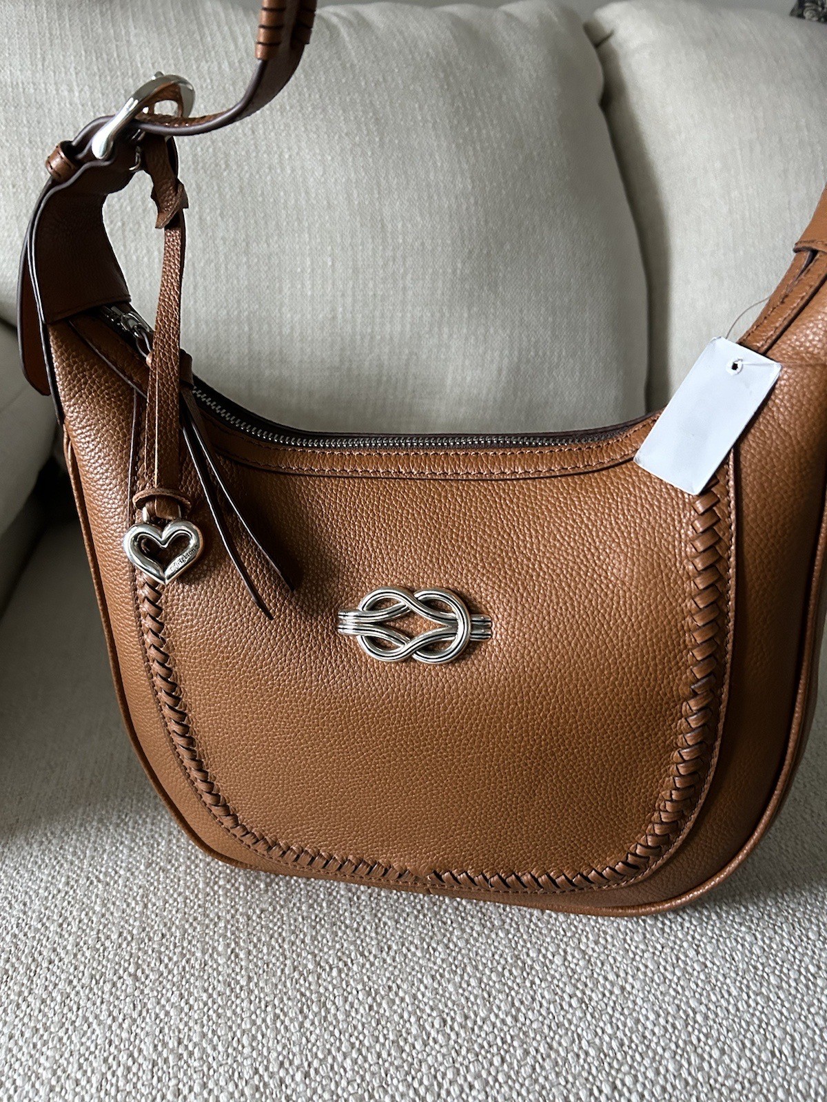 Brighton Rare Interlok Harmony Farrah NWT $425 ~ Luggage Bourbon Color ~ Fab!