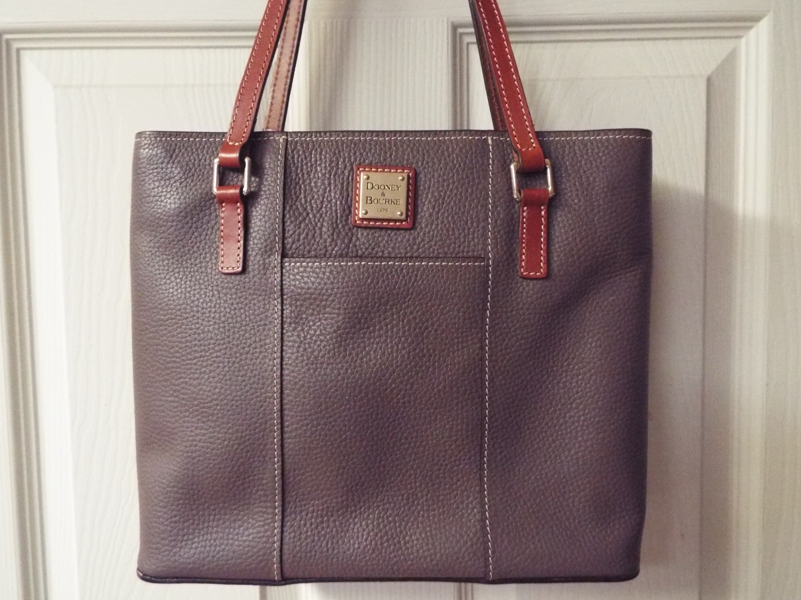 Dooney & Bourke Taupe pebble grain small lexington Bag