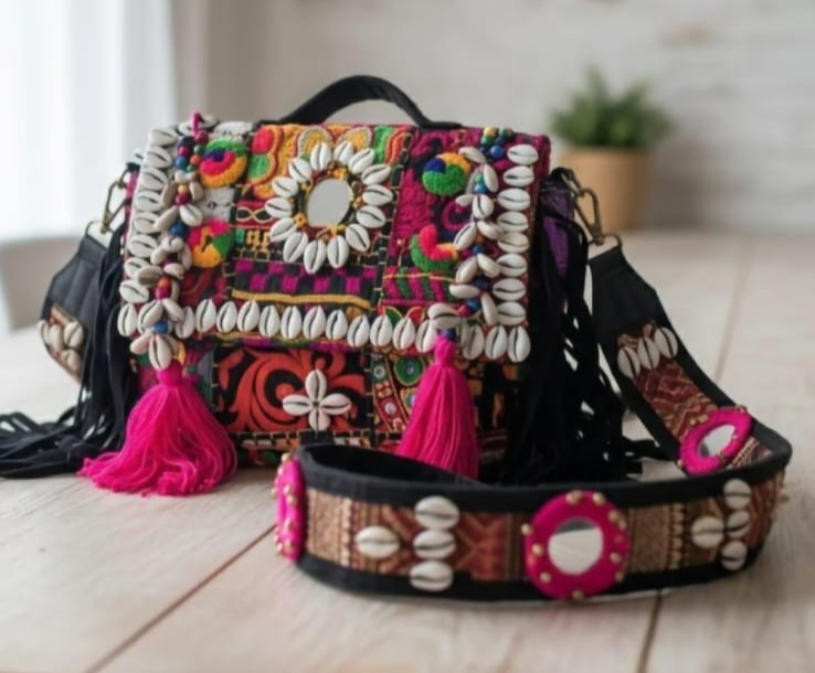 banjara bag Embroidered Boho Women Shoulder Handbag Colorful Wedding purse gift