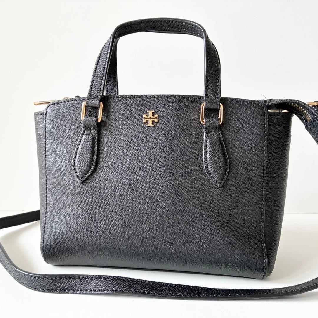 TORY BURCH 2way Handbag Emerson Black for Ceremonies
