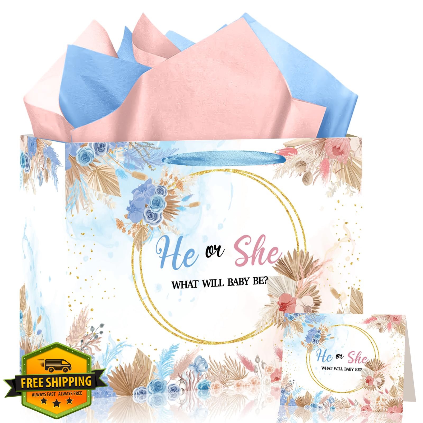 TagreSpike Gender Reveal Bag Flower